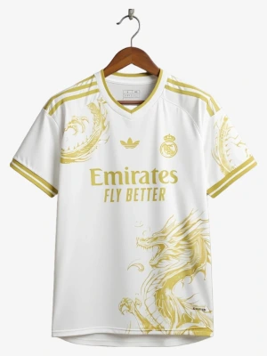 maillot-concept-real-madrid-special-edition-dragon-or-2024-2025 studio v12 Koszulka Concept Real Madryt Specjalna Edycja Dragon Złota 2024-2025