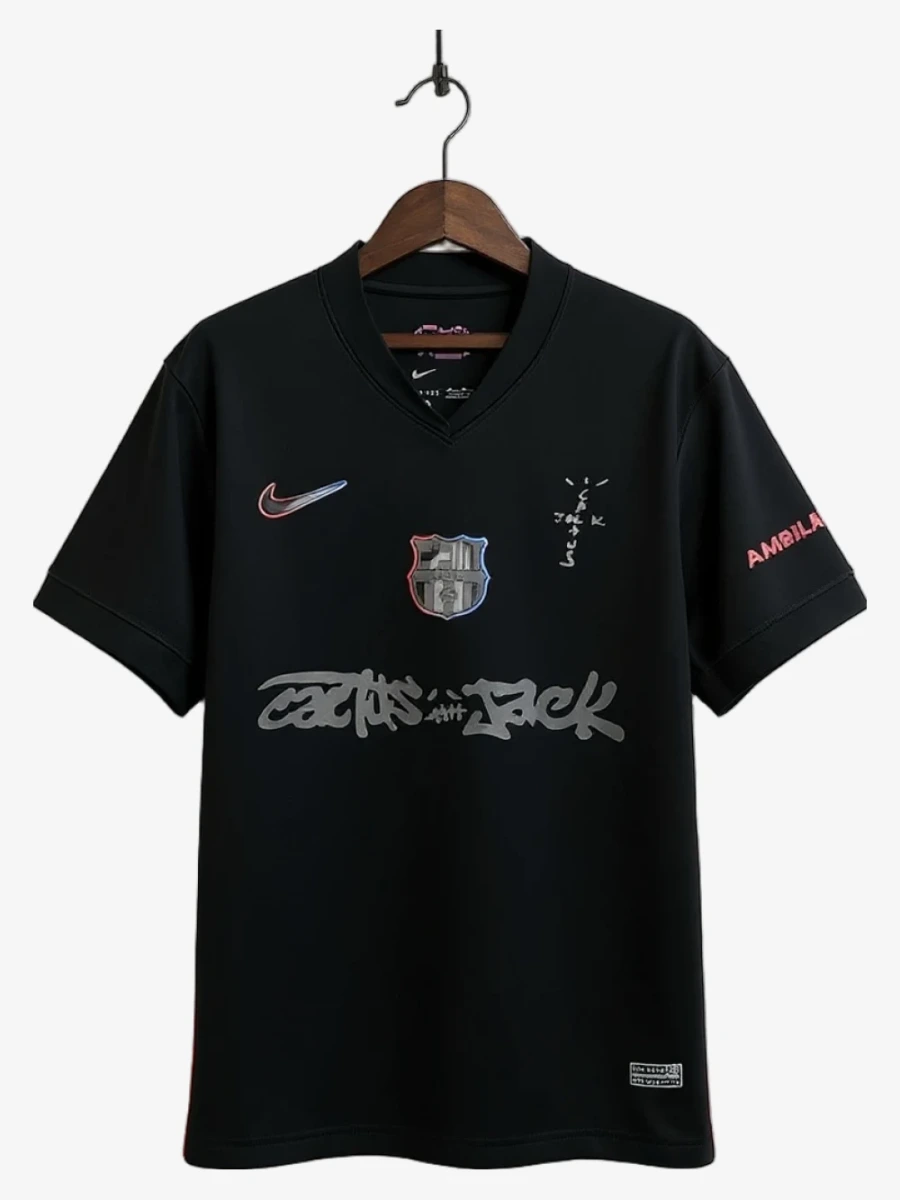 maillot-fc-barcelone-x-travis-scott-2024-2025-2 studio v12 Koszulka FC Barcelona X Travis Scott 2024-2025