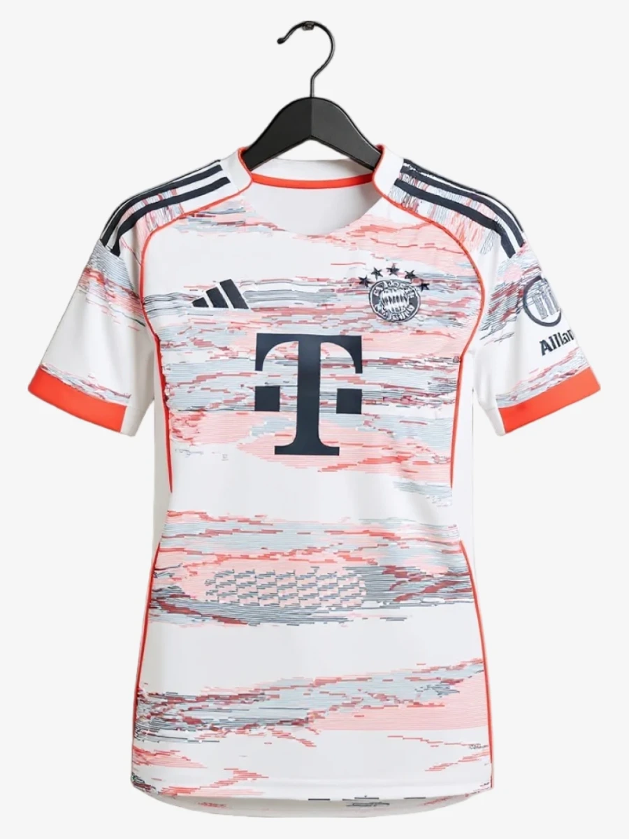 maillot-femme-bayern-munich-exterieur-2025-2026 studio v12 Koszulka Damska Bayern Munich Wyjazdowa 2025-2026