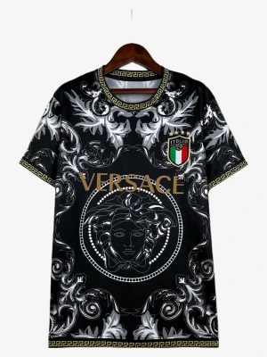 maillot-italie-concept-noir-dore-2023-2024 studio v12 Koszulka Włochy Concept Czarno-Złota 2023 2024