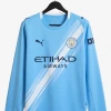 Koszulka Manchester City Domowa Długi Rękaw 2025-2026