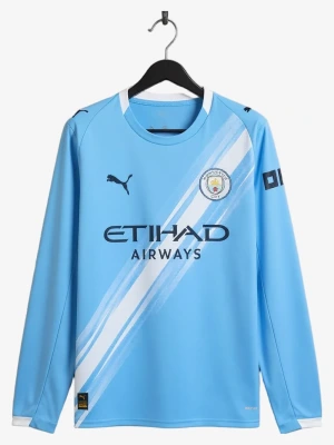 Koszulka Manchester City Domowa Długi Rękaw 2025-2026