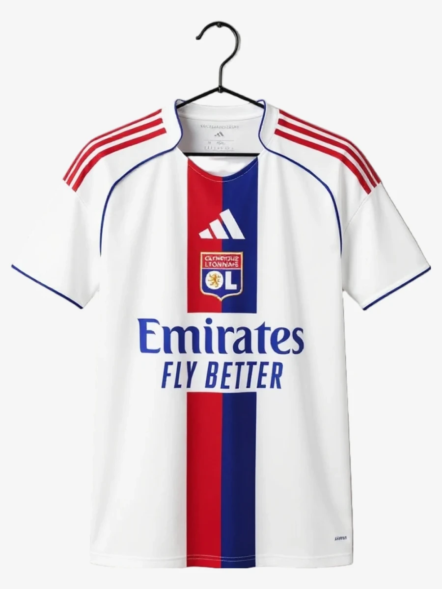 maillot-olympique-lyonnais-ol-domicile-2025-2026 studio v12 Koszulka Olympique Lyon OL Domowa 2025-2026