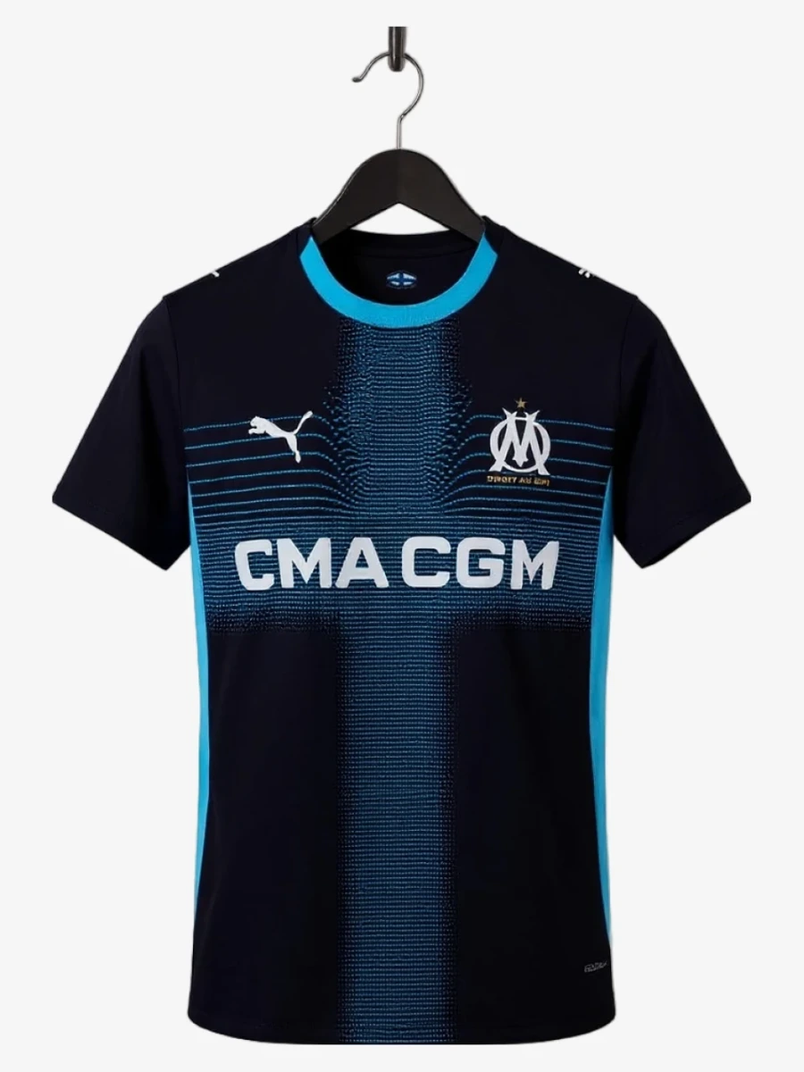 maillot-om-exterieur-2025-2026 studio v12 Koszulka OM Wyjazdowa 2025-2026