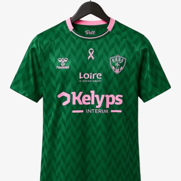 Koszulka Saint-Étienne Październik Różowy 2025-2026