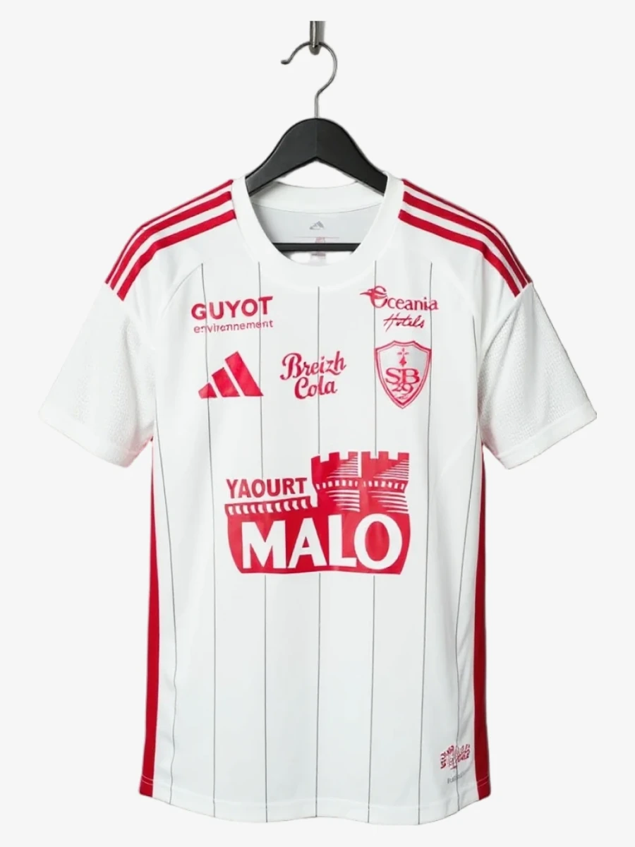 maillot-stade-brestois-exterieur-2025-2026 studio v12 Koszulka Stade Brestois Wyjazdowa 2025-2026
