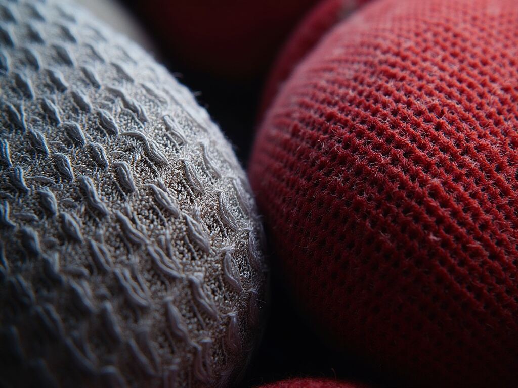 Comparaison en gros plan du tissu d'un maillot Adidas authentique et d'une contrefaçon